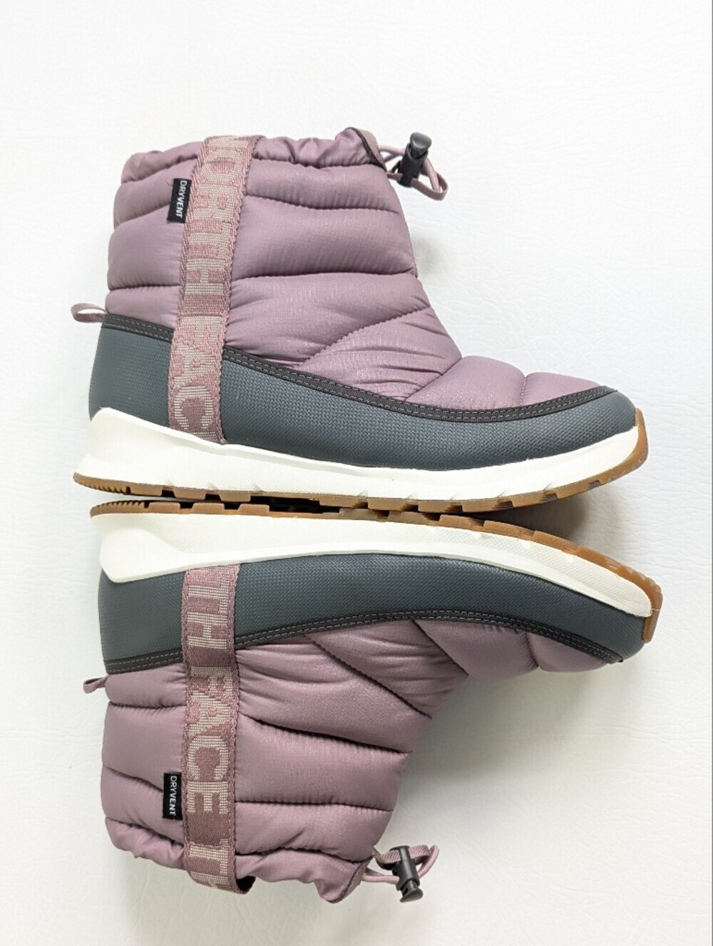 Northface Thermoball Pull-On Boots Women's Size 6 Waterproof Puffer Purple - Picture 4 of 8